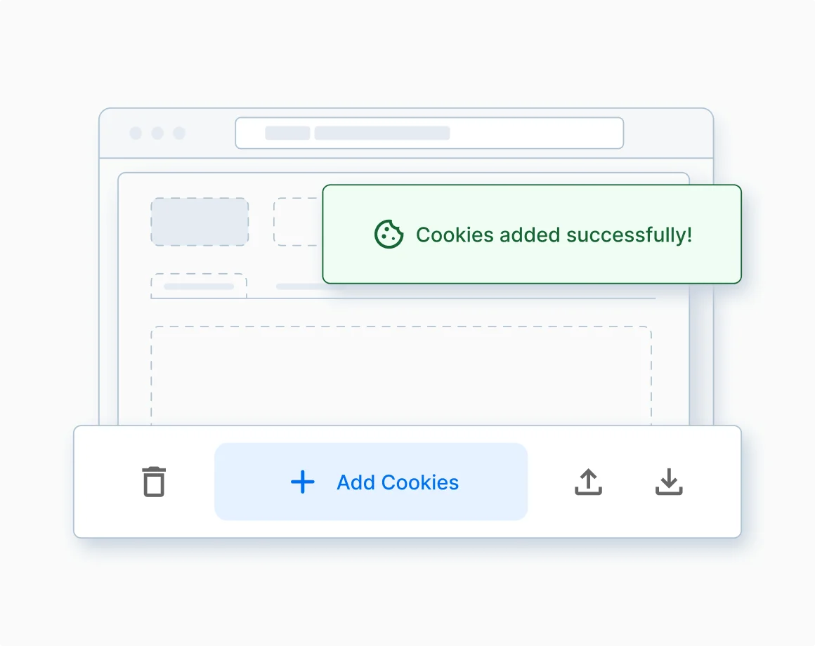 Cookie & Cache Manager in Testing Toolkit