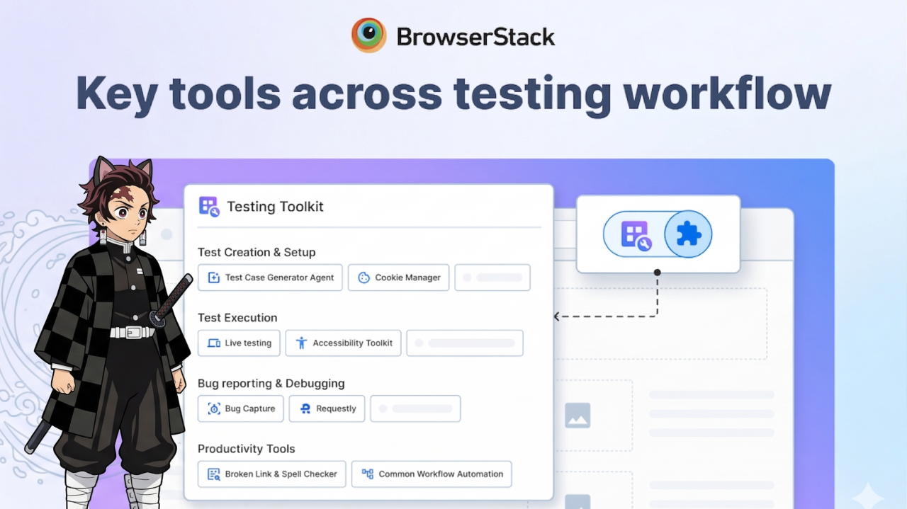 Testing Toolkit: key tools across the testing workflow